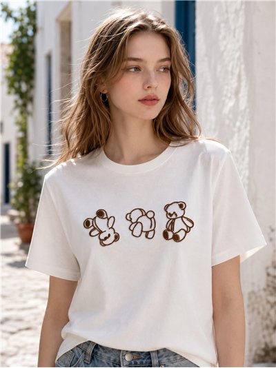 Camiseta ositos relieve