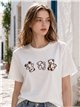 T-Shirt mit geprägten Teddybären