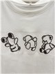 T-Shirt mit geprägten Teddybären