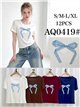 T-shirt à nœud papillon vichy