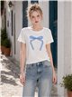 T-shirt à nœud papillon vichy