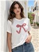 T-Shirt mit Schleife