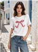 T-Shirt mit Schleife