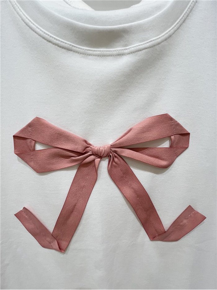 T-Shirt mit Schleife