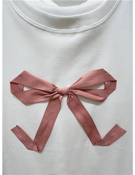 T-Shirt mit Schleife