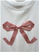 T-Shirt mit Schleife