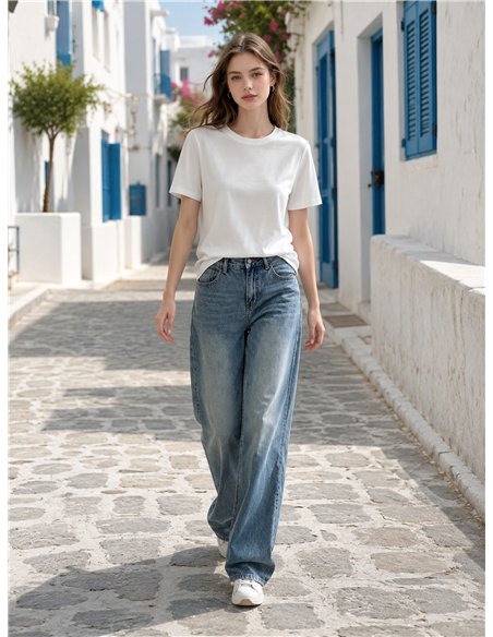 Camiseta alas con strass
