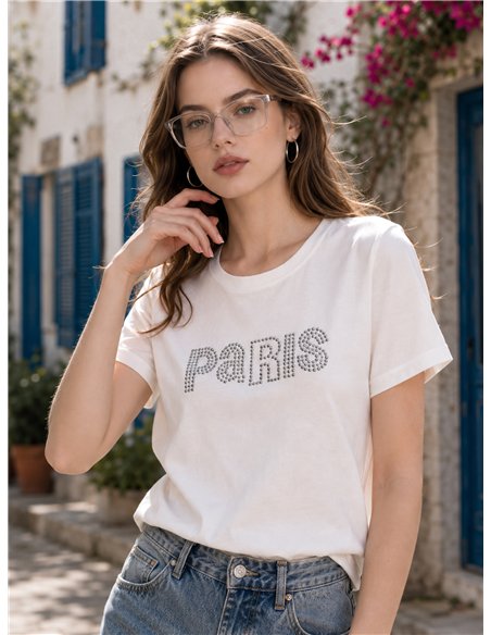 Camiseta Paris tachas