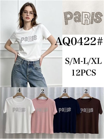 Camiseta Paris tachas 2