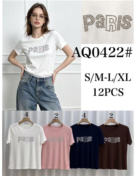 Camiseta Paris tachas
