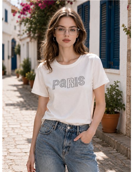 Camiseta Paris tachas