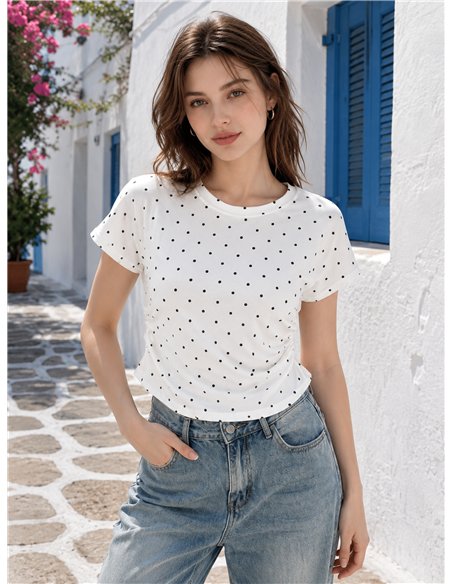 Camiseta lunares