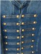 Jeansjacke mit Militärknöpfen