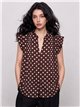 Blusa de lunares con volantes