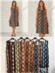 Plus-Size-Kleid aus Lycra mit ovalem Print