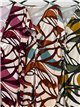 Leaf print lycra midi dress