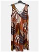 ausgestelltes Lycra-Kleid mit Wellenmuster