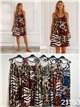 Vestido de lycra com estampa animal