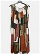 Lycra-Kleid mit geometrischem Muster