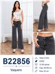 Jeans a gamba larga grigi effetto slavato