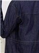 Chaqueta denim oscura con cintura ajustable