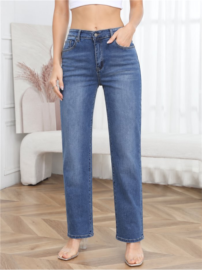 Jeans básicos talla grande
