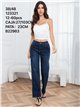 Jeans bordado floral