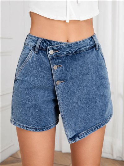 Falda pantalón vaquera cruzada