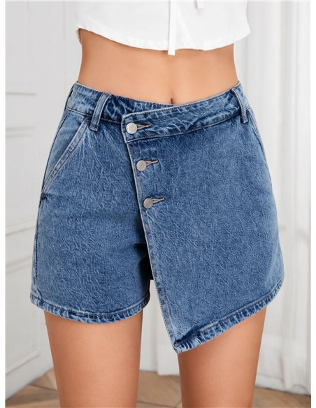 Falda pantalón vaquera cruzada