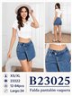 Falda pantalón vaquera cruzada