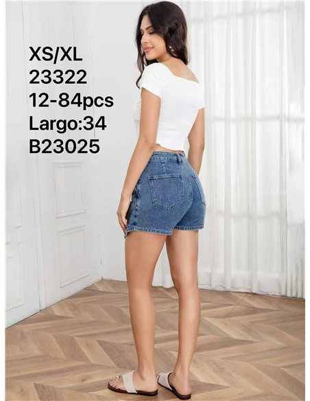 Falda pantalón vaquera cruzada