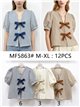 Blusa rayas con lazos frontales