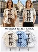 Blusa lunares con lazos contrastes