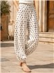 Pantalón bombacho de lunares
