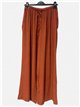 Pantalón palazzo liso con cintura elástica