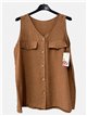 Blusa sin mangas detalle botones