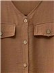 Blusa sin mangas detalle botones
