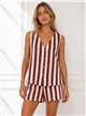Conjunto chaleco rayas y short