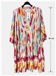 Tie-dye tiered dress