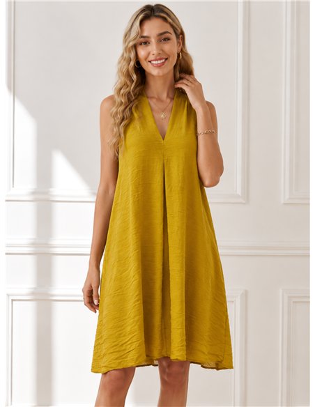 robe ample unie sans manches
