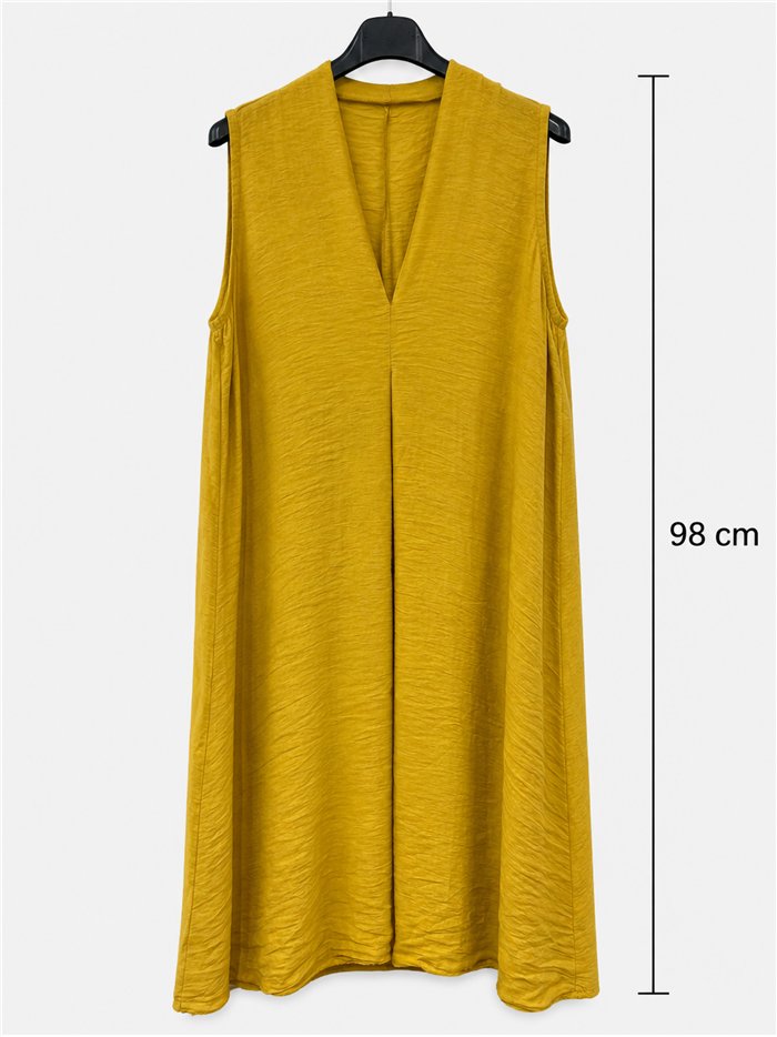 robe ample unie sans manches