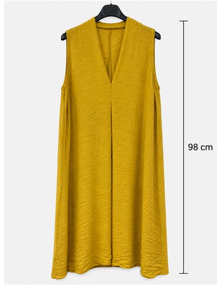 robe ample unie sans manches