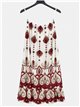 Kurzes arabeskes Kleid mit Trägern