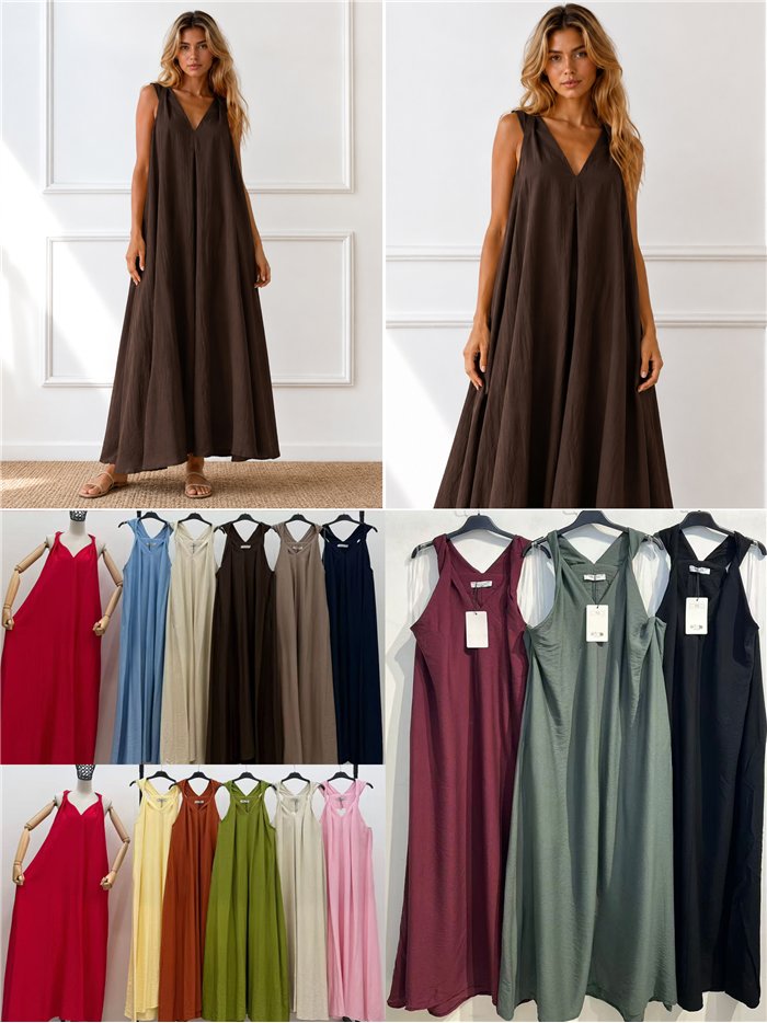 Vestido largo amplio