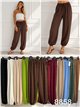 Pantalón bombacho fluido con cintura elástica