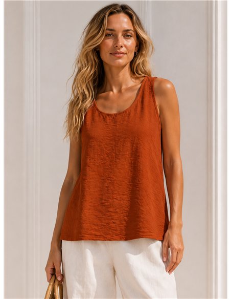 Top liso con lazada