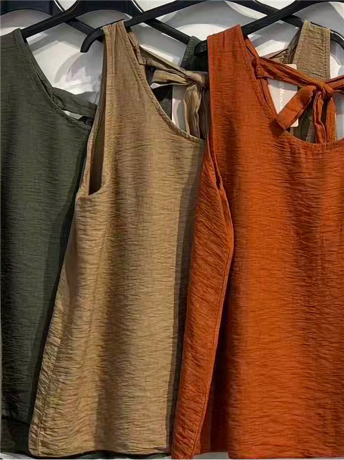 Top liso con lazada