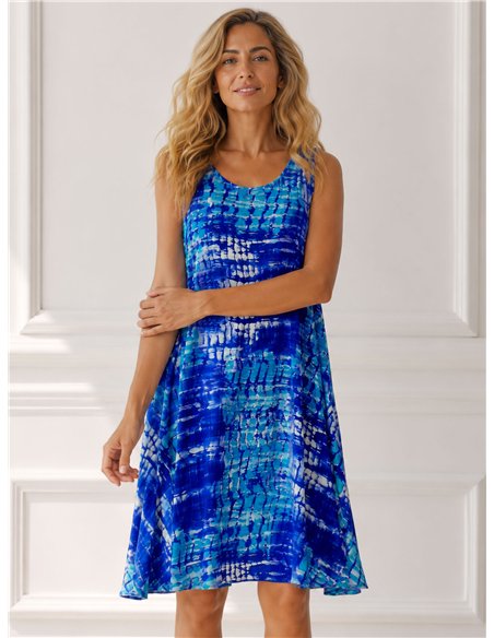 Vestido estampado sin mangas