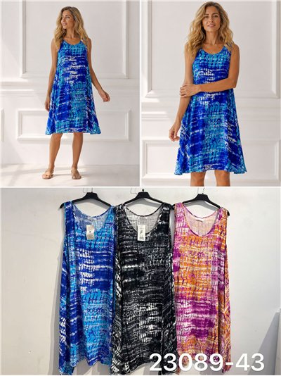 Vestido estampado sin mangas 2