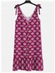 Vestido floral de tirantes detalle botones